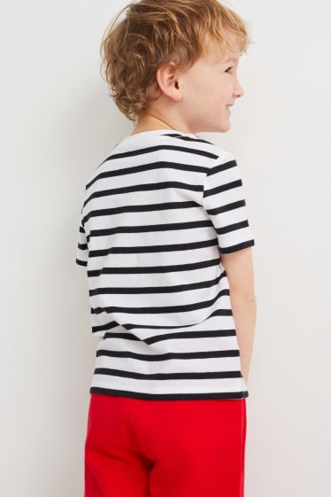 Kinder Jungen - Spider-Man - Kurzarmshirt - gestreift - weiss