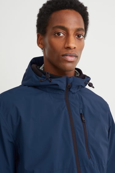 Uomo - Giacca tecnica con cappuccio - blu scuro