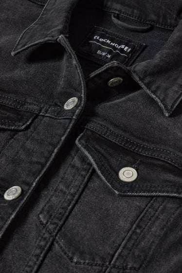 Ragazzi e giovani - CLOCKHOUSE - giacca di jeans - nero