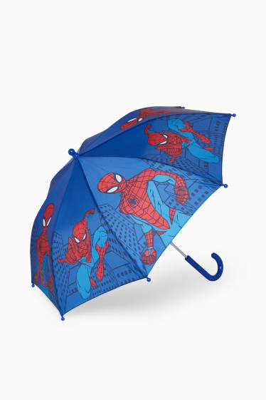 Copii - Omul-Păianjen - umbrelă - albastru închis