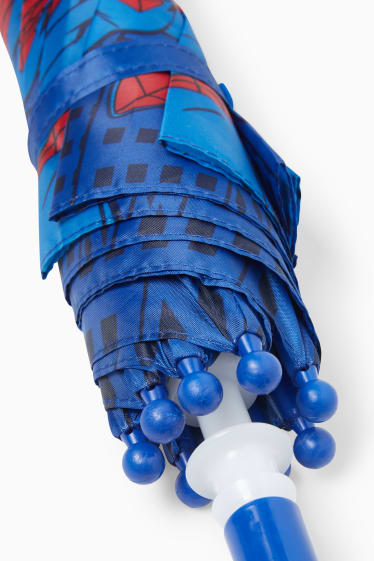 Copii - Omul-Păianjen - umbrelă - albastru închis