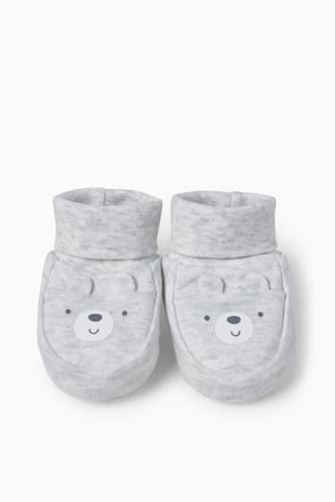 Bébés - Chaussons pour bébé - gris clair chiné