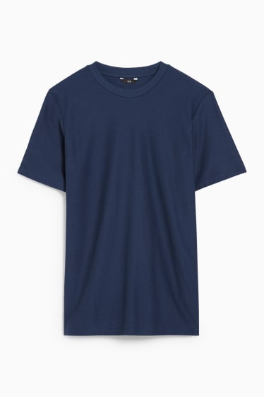 Heren - T-shirt - donkerblauw