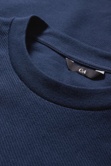 Heren - T-shirt - donkerblauw