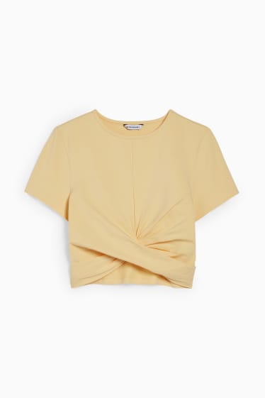 Damen - CLOCKHOUSE - Crop T-Shirt - orange