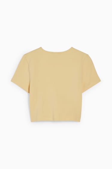 Dames - CLOCKHOUSE - kort T-shirt - oranje