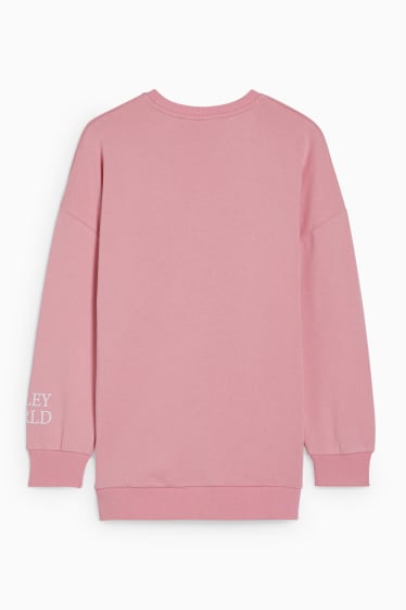 Femmes - CLOCKHOUSE - sweat - SmileyWorld® - rose