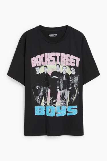 Ados & jeunes adultes - CLOCKHOUSE - T-Shirt - Backstreet Boys - noir