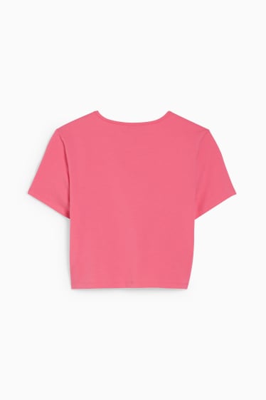 Women - CLOCKHOUSE - cropped T-shirt - pink