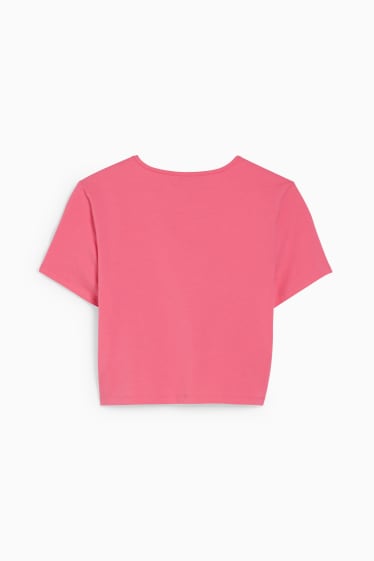 Damen - CLOCKHOUSE - Crop T-Shirt - pink