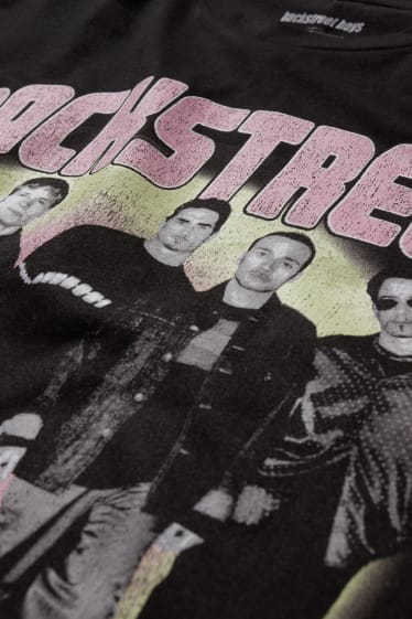Nastolatki - CLOCKHOUSE - T-shirt - Backstreet Boys - czarny