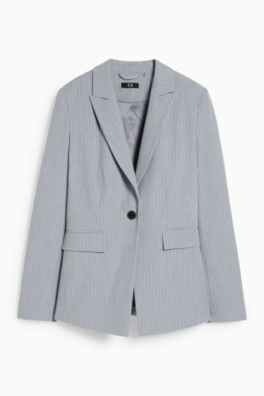 Women - Business blazer- regular fit - 4 Way Stretch - light gray