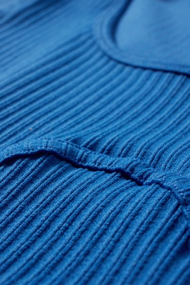 Damen - CLOCKHOUSE - Crop T-Shirt - blau