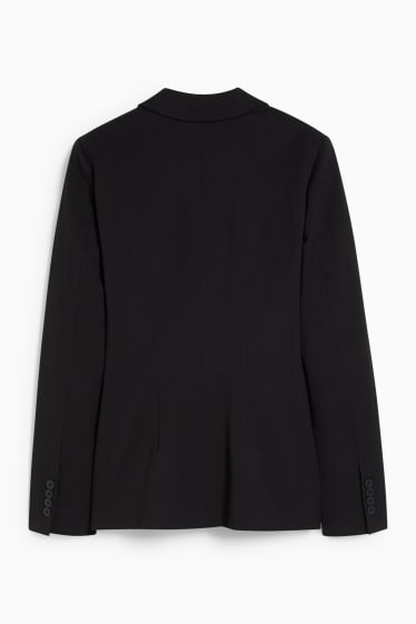 Dames - Business-blazer - regular fit - 4 Way Stretch - zwart