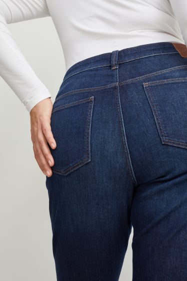 Damen - Straight Jeans - Mid Waist - LYCRA® - jeansblau