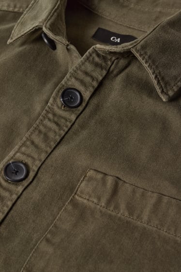 Herren - Hemdjacke - khaki