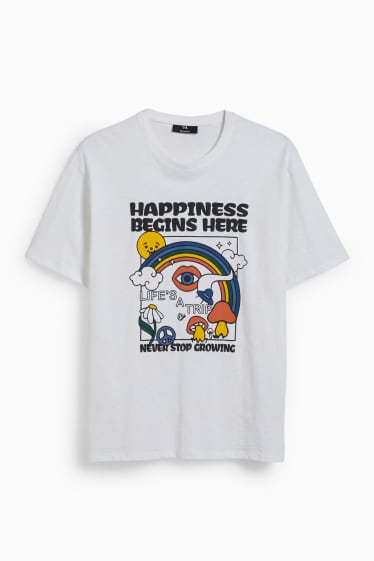 Heren - T-shirt - wit