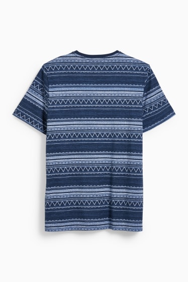 Hommes - T-shirt  - bleu foncé