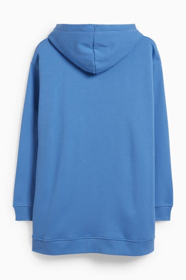 Kobiety - Bluza z kapturem - niebieski