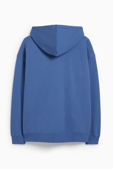 Hombre - Sudadera con cremallera y capucha - azul