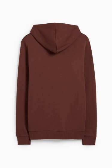 Heren - Hoodie - bruin