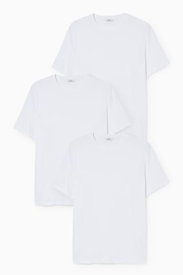 Herren - Multipack 3er - T-Shirt - weiss
