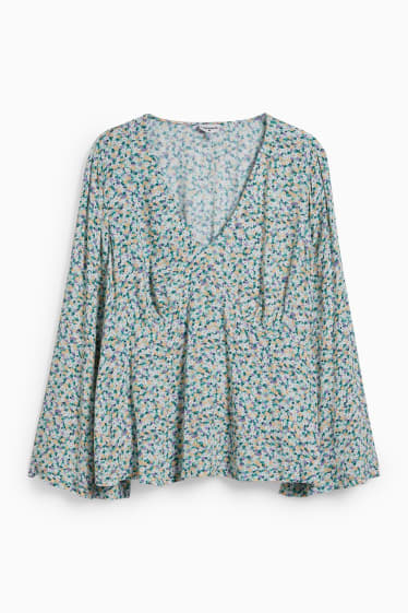 Teens & young adults - CLOCKHOUSE - blouse - floral - green