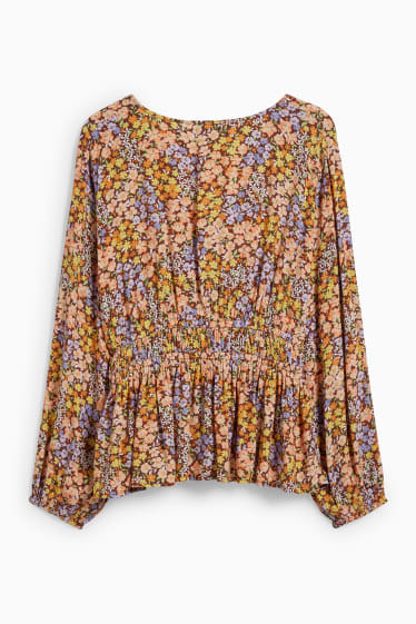 Teens & young adults - CLOCKHOUSE - blouse - floral - light brown