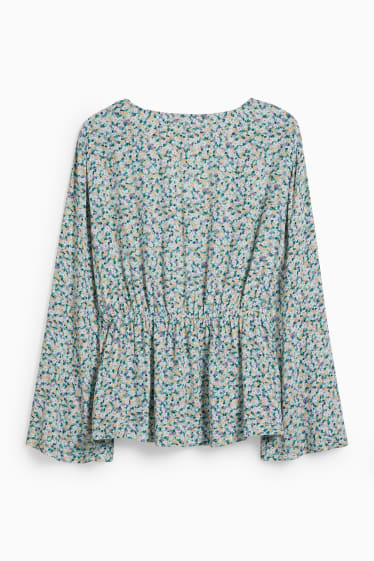 Tieners & jongvolwassenen - CLOCKHOUSE - blouse - gebloemd - groen