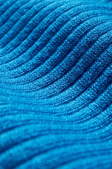 Femei - Rochie din tricot - albastru