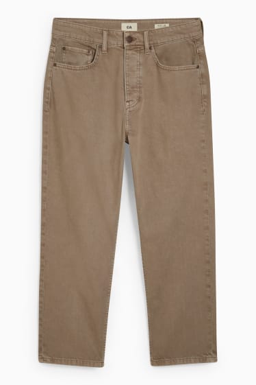 Herren - Crop Regular Jeans - beige
