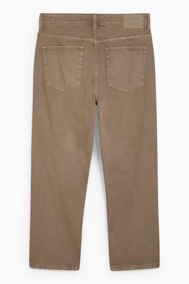 Hombre - Crop regular jeans - beis