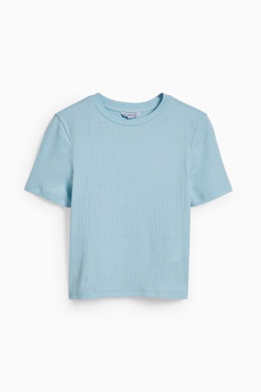 Femmes - CLOCKHOUSE - T-shirt court - bleu clair