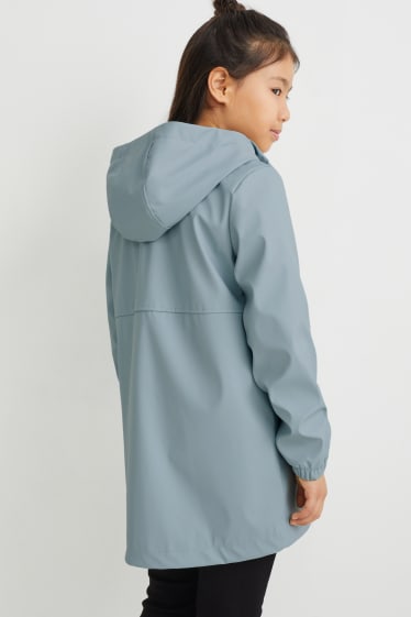 Kinder Mädchen - Jacke mit Kapuze - mintgrün