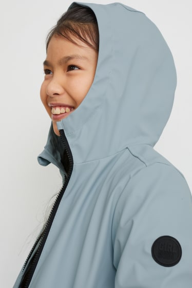 Kinder Mädchen - Jacke mit Kapuze - mintgrün