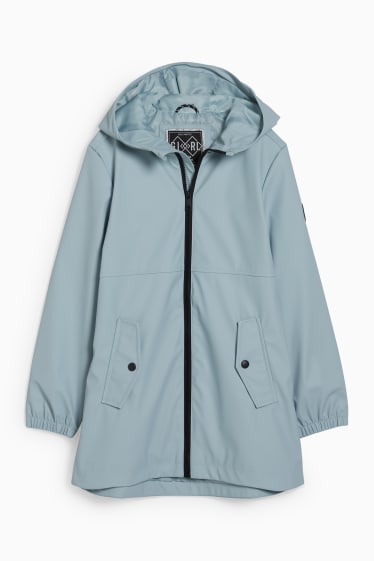 Kinder Mädchen - Jacke mit Kapuze - mintgrün
