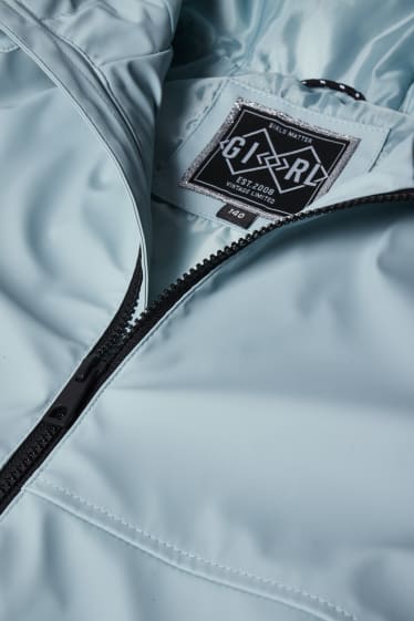 Kinder Mädchen - Jacke mit Kapuze - mintgrün