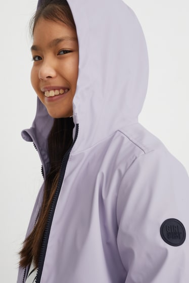 Kinder Mädchen - Jacke mit Kapuze - flieder