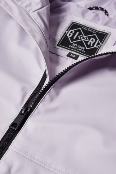 Kinder Mädchen - Jacke mit Kapuze - flieder