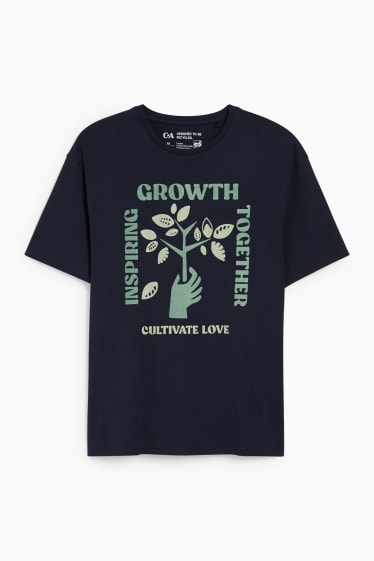 Hombre - Camiseta - azul oscuro