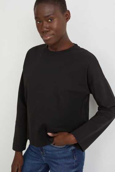 Dames - Longsleeve - zwart