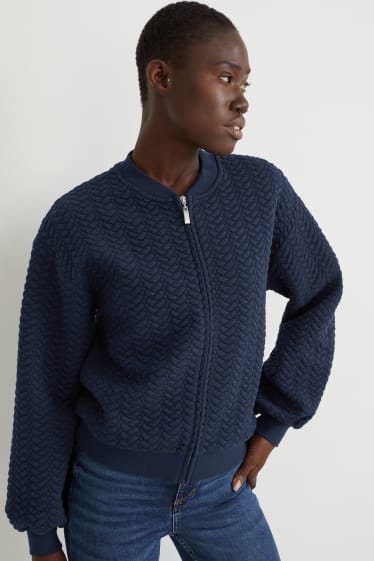 Damen - Sweatjacke - dunkelblau