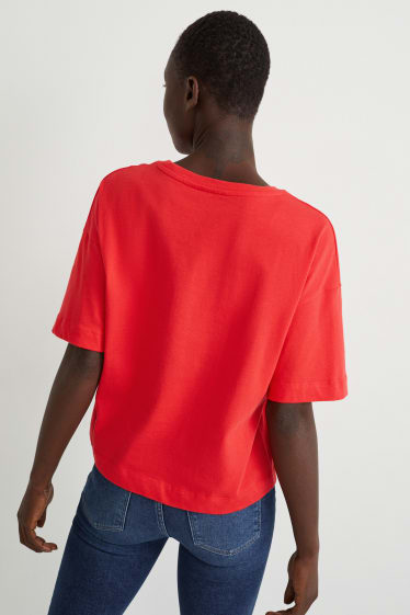 Dames - T-shirt - rood