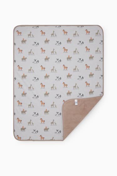 Babys - Baby-Decke - hellbeige