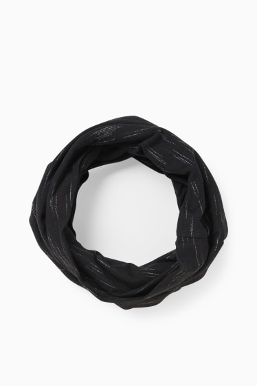 Kinder Jungen - Loop Schal - schwarz
