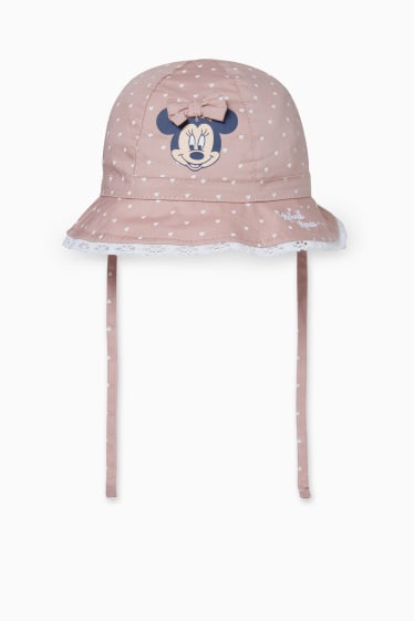 Bebés - Minnie Mouse - sombrero para bebé - de flores - rosa oscuro