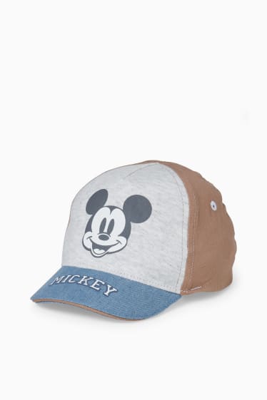 Bébés - Mickey Mouse - casquette pour bébé - marron