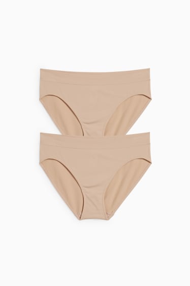 Dona - Paquet de 2 - calces - sense costures - beix clar