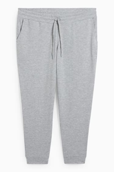 Femei - Pantaloni de trening - gri deschis melanj