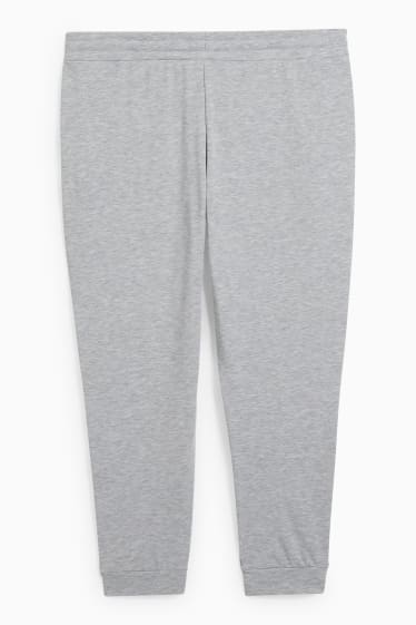 Femei - Pantaloni de trening - gri deschis melanj